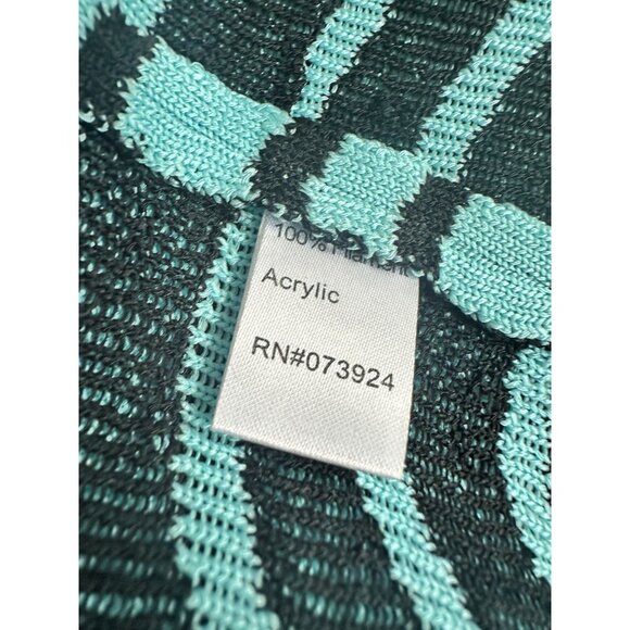 Ming Wang Knit Sweater WomenCardigan Rhinestone Accent Size M / L -See Measure - Picture 6 of 9